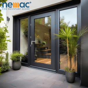Single Swing Fire-Resistant Glass Door EI45