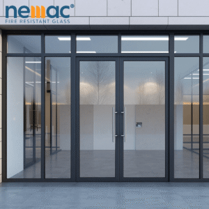 2-Way Double Fire-Resistant Glass Door EI90