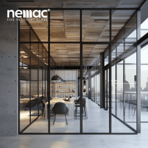 EI90 Fire-Rated Interior Glass Partition