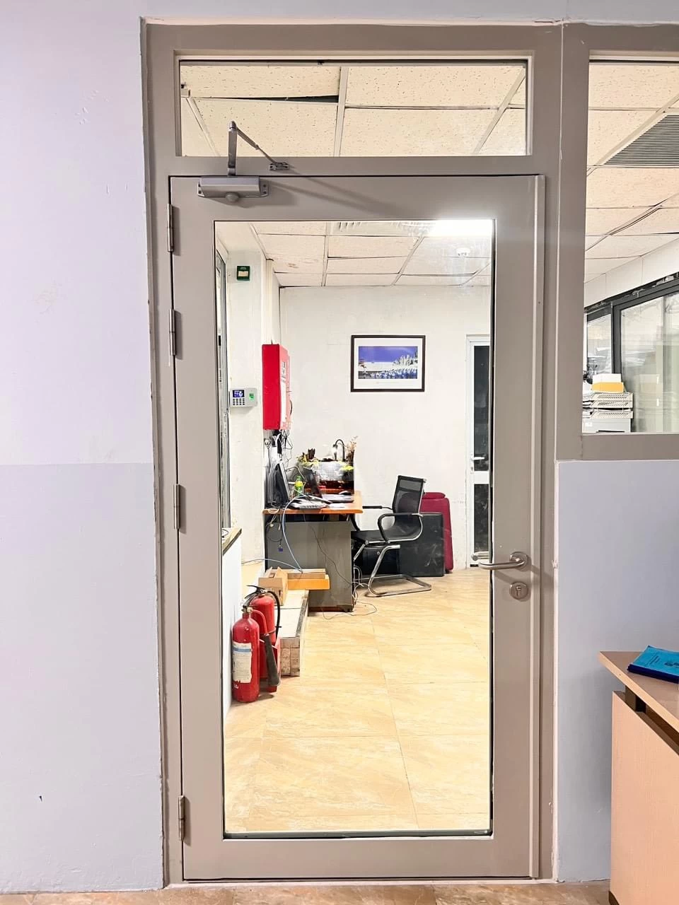 Cửa Kính Chống Cháy EI45 1 cánh 1 chiều - Ảnh 2