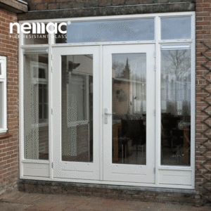 Cửa Kính Chống Cháy 1 Cánh 2 Chiều EI70