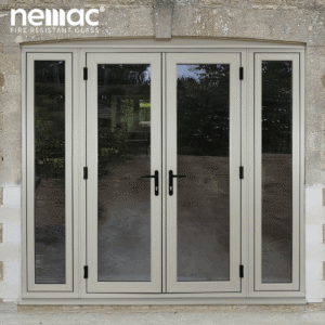 Cửa Kính Chống Cháy EI15 2 Cánh 1 Chiều